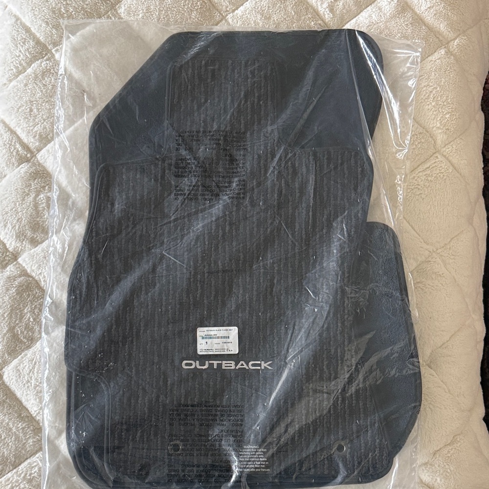 Subaru Outback Black All-Weather fabric Floor Mats